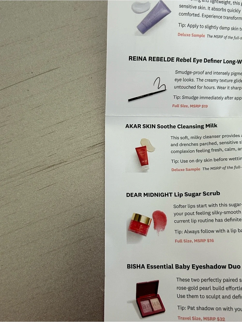 5 Premium Skincare Beauty Products in a satin Fuchsia Pouch